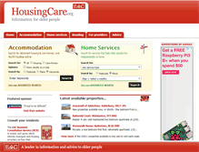 Tablet Screenshot of housingcare.org